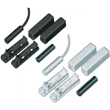 ABUS Security-Center MK2000W Verdrahteter Magnetkontakt für Türen und Fenster, 5m Kabel, Weiß