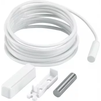 ABUS Security-Center MK2000W Verdrahteter Magnetkontakt für Türen und Fenster, 5m Kabel, Weiß