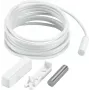 ABUS Security-Center MK2000W Verdrahteter Magnetkontakt für Türen und Fenster, 5m Kabel, Weiß