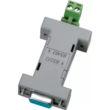 ABUS TV8469 RS232 zu RS485 Schnittstellenkonverter, DB9, busgespeist, 115,2 kbps, 1200 m, Schwarz
