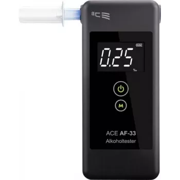 ACE OF SWEDEN AF-33 Digitaler Alkoholtester Dunkelgrau, 0,00–5,00 ‰, LCD-Display, Halbleitersensor, 2x AAA 107075