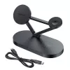 ACEFAST 15W Qi Wireless Charger für iPhone mit MagSafe, Apple Watch und Apple AirPods Standhalter Magnetisch Schwarz