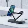 ACEFAST 15W Qi Wireless Charger für iPhone mit MagSafe, Apple Watch und Apple AirPods Standhalter Magnetisch Schwarz