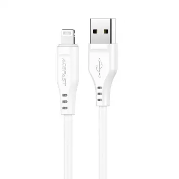 Acefast Apple Lightning auf USB 1,2m 2,4A MFI Kabel Weiß