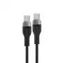 Acefast C11-03 3in1 USB-C auf USB-C Kabel 100W 480Mbps 1,2m Schwarz