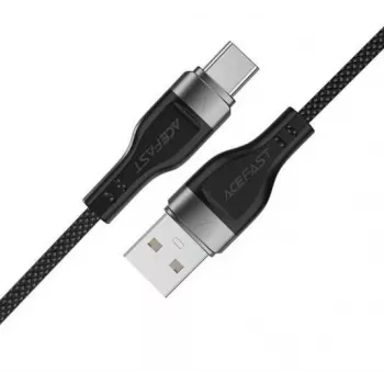 ACEFAST C11-04 USB-A auf USB-C 3A Magnetisches Geflochtenes Kabel 1,2m Schwarz
