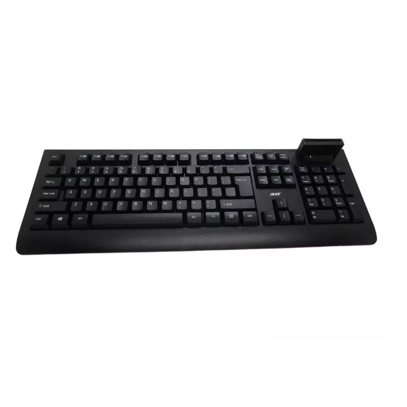 Acer AKW320 Kabelgebundene Tastatur mit Smartcard-Leser, US-International-Layout, Schwarz
