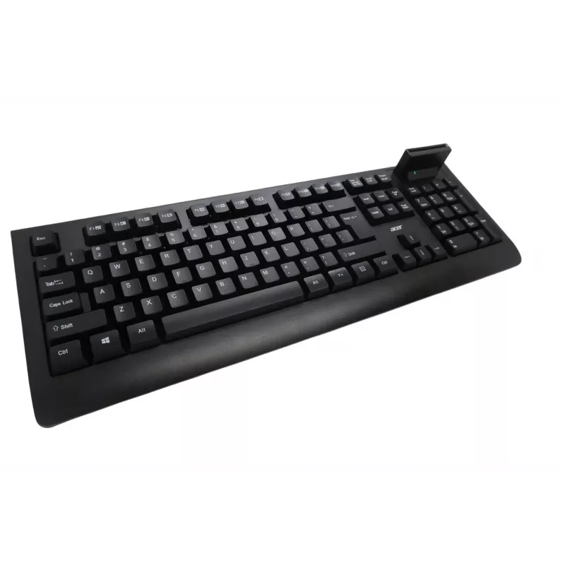 Acer AKW320 Kabelgebundene Tastatur mit Smartcard-Leser, US-International-Layout, Schwarz