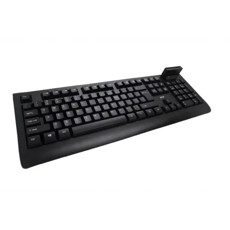 Acer AKW320 Kabelgebundene Tastatur mit Smartcard-Leser, US-International-Layout, Schwarz