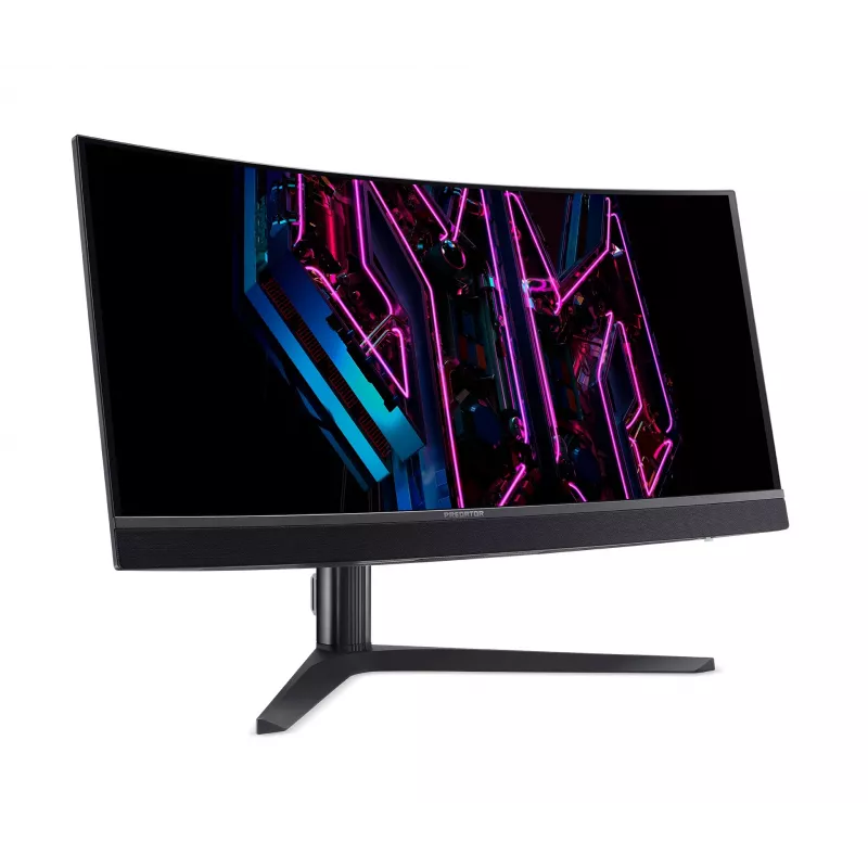 Acer Predator X34QXC Ergo OLED 86 cm 34 Zoll Curved 1800R WQHD ZeroFrame OLED 360 Hz 21:9 0,03 ms (GTG) 1300 Nits 2x HDMI 2.1 2x DP 1x USB-C Integrierte Lautsprecher