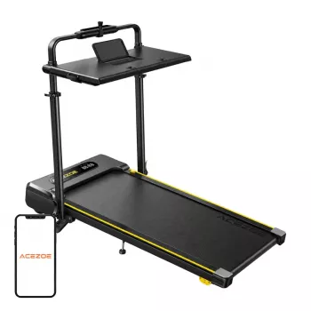 ACEZOE P20 Klappbares Elektrisches Laufband (Schwarz/Gelb) – 2,5 PS, 14 km/h