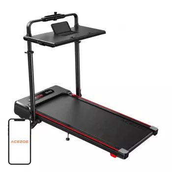 ACEZOE P20 Faltbares Elektrisches Laufband - 2,5-PS-Motor, 12 km/h, LED-Anzeige, Rot