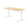 ACJ ACTIVEJET Elektrisch höhenverstellbarer Schreibtisch 120x60 ET119S Weiß/Eiche