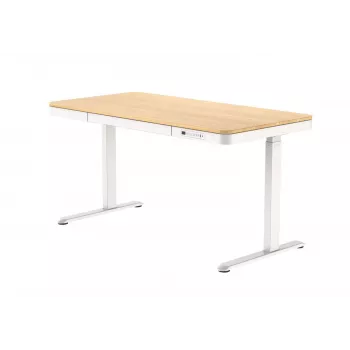 ACJ ACTIVEJET Elektrisch höhenverstellbarer Schreibtisch 120x60 ET119S Weiß/Eiche