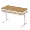 ACJ ACTIVEJET Elektrisch höhenverstellbarer Schreibtisch 120x60 ET119S Weiß/Eiche