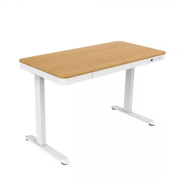 ACJ ACTIVEJET Elektrisch höhenverstellbarer Schreibtisch 120x60 ET119S Weiß/Eiche
