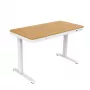 ACJ ACTIVEJET Elektrisch höhenverstellbarer Schreibtisch 120x60 ET119S Weiß/Eiche
