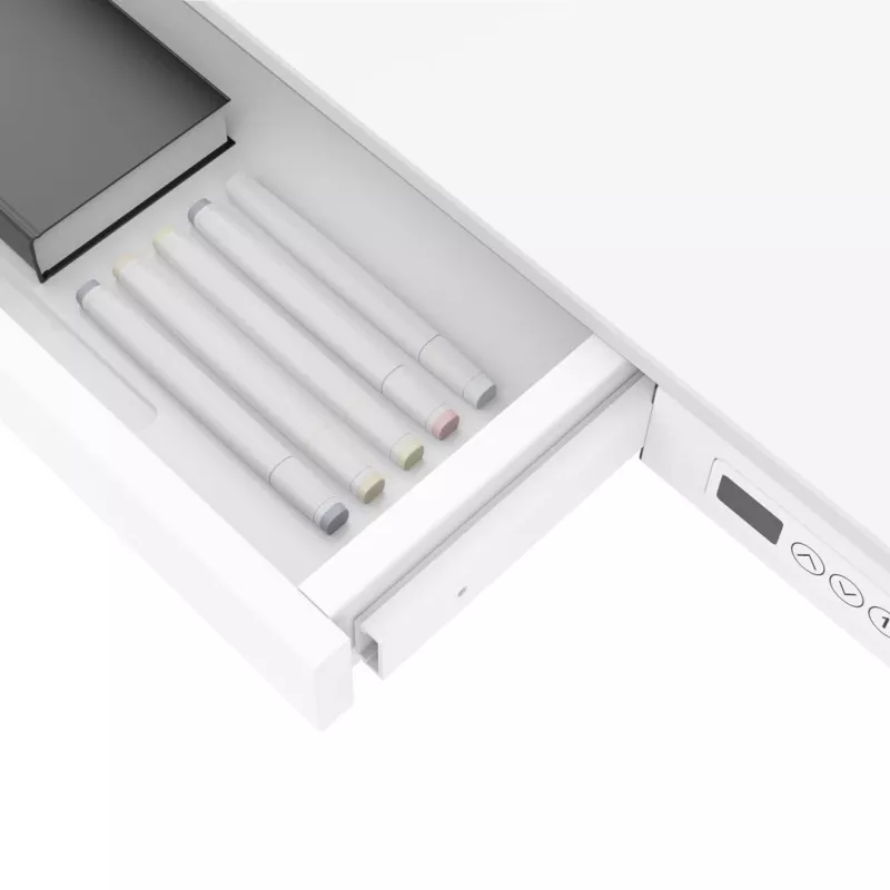 ACJ ACTIVEJET Elektrisch höhenverstellbarer Schreibtisch ET119S 120x60 cm Weiß