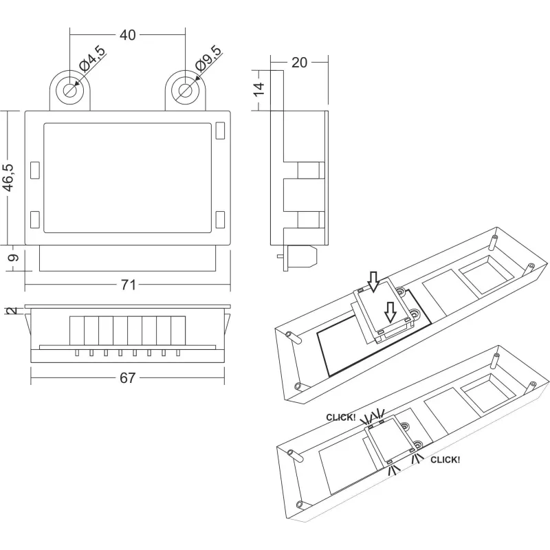 ACO CDN-U Signalmodul mit automatischer Türöffnungsfunktion