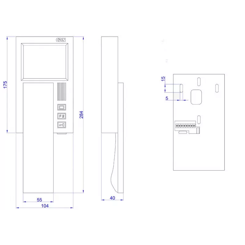 ACO INS-MPR 4 INSPIRO Digital-Farbmonitor für Video-Gegensprechanlagen