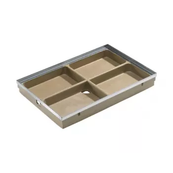 ACO Vario Bodenablauf Unterteil 75x50 DN 75/DN 50 Schwarz