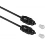 ACT 1,2m SPDIF TOSlink optisches Audiokabel Stecker an Stecker, Schwarz, Zip-Beutel AC3690