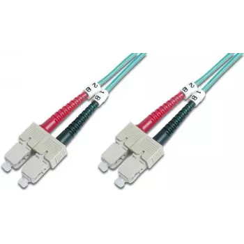 ACT 30m LSZH Multimode 50/125 OM4 Duplex LWL Patchkabel SC-SC, Aqua RL3730