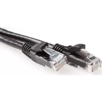 ACT 3m Cat6a U/UTP RJ45 Netzwerkkabel, Schwarz, 10Gbps, 500MHz, Kupfer, PVC-Mantel IB3503