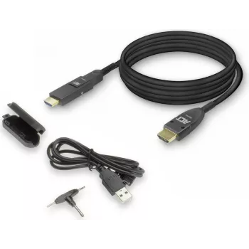 ACT 40m HDMI High Speed 4K Active Optical Kabel mit abnehmbarem Stecker HDMI-A Stecker zu HDMI-A Stecker (AK4105)
