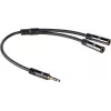 ACT AC3620 Audio-Splitter-Kabel 0,15 m 3,5 mm Stecker auf 2x Buchse Schwarz