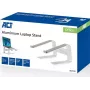 ACT AC8130 Aluminium-Notebook-Ständer, 15,6 Zoll, Grau, 6-fach höhenverstellbar