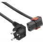 ACT AK5257 Netzkabel Schwarz 3 m CEE 7/7 auf C13 Kupplung