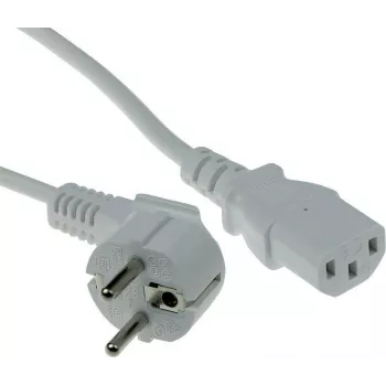 ACT AK5402 Netzkabel Weiß 1m CEE 7/7 auf IEC C13
