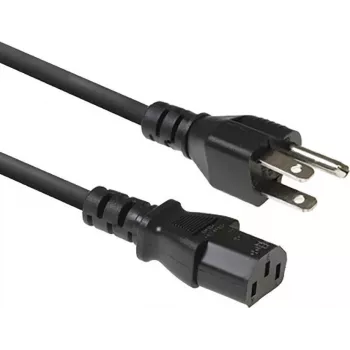 ACT AK5443 Netzkabel NEMA 5-15P auf IEC C13 1m Schwarz