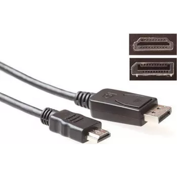 ACT DisplayPort auf HDMI Konvertierungskabel 1m 4K@30Hz Goldbeschichtete Anschlüsse AK3988