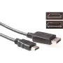 ACT DisplayPort auf HDMI Konvertierungskabel 1m 4K@30Hz Goldbeschichtete Anschlüsse AK3988