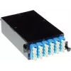 ACT FA2053 MTP/MPO auf LC 12-Faser Multimode-Kassette, Polarität Typ B, schwarzes Metallgehäuse, 1U Rackmontage