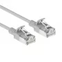 ACT Grau 2,5m LSZH S/FTP CAT6A Slimline Snagless Patchkabel (DB7053)