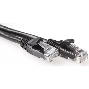 ACT IB2952 0,25m Cat6a U/UTP Patchkabel, Schwarz