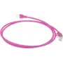 ACT Pink 3m LSZH U/FTP CAT6A Datacenter Slimline Patchkabel Snagless mit RJ45 Steckern (DC7403)