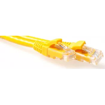 ACT Gelb 1,5m LSZH U/UTP CAT6A Patchkabel mit RJ45 Steckern IB1951
