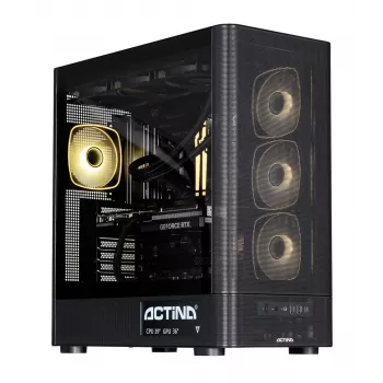 ACTINA PC AMD Ryzen 7 9850X3D 32 GB DDR5-SDRAM 2 TB SSD NVIDIA GeForce RTX 5090 Windows 11 Home Midi Tower Black