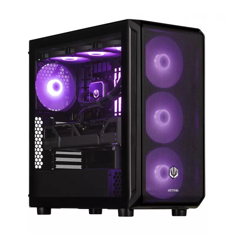 Actina PC AMD Ryzen 9 7900 32 GB DDR5-SDRAM 2 TB SSD AMD Radeon RX 9070 Midi Tower Black