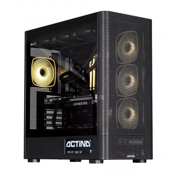 Actina PC AMD Ryzen 9 9900X3D 32 GB DDR5-SDRAM 1 TB SSD NVIDIA GeForce RTX 5070 Ti Windows 11 Home Midi Tower Black