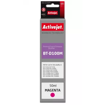 Activejet AB-D100M Magenta-Tintenflasche für Brother-Drucker, 50 ml, Supreme-Serie, Ersatz für Brother BT-D100M