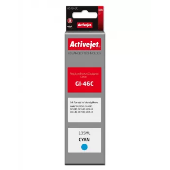Activejet AC-G46C Kompatible Tintenpatrone für Canon, Cyan, 135 ml, Supreme Serie, Ersatz für Canon GI-46C