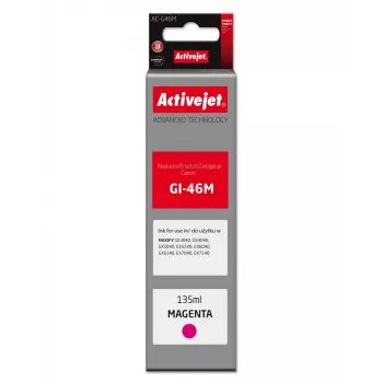 Activejet AC-G46M Magenta-Tintenpatrone für Canon GI-46M, 135 ml, Hohe Ergiebigkeit, Kompatibel