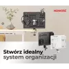 Activejet APB-002B rotierender perforierter Schreibtisch-Organizer mit Steckwand, matt schwarz