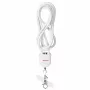 Activejet Lanyard mit 3-in-1-Ladekabel, Weiß
