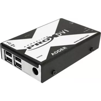 Adder AdderLink X Series X-DVI PRO KVM-Extender - DVI-D, USB 2.0, Audio, bis zu 50 m über Cat5e/6/7 (X-DVIPRO-IEC)